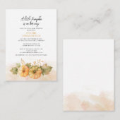 バジェット小さなカボチャ彼女の方法ベビーシャワー ノートカード (正面/裏面)