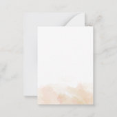 バジェット小さなカボチャ彼女の方法ベビーシャワー ノートカード (裏面)