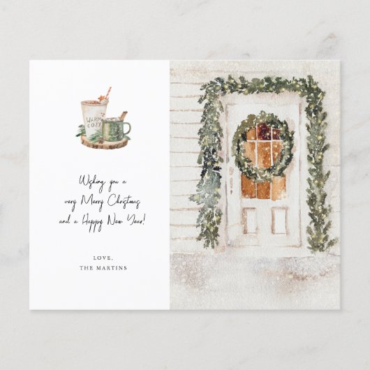 バジェット居心地の良いホリデードアホットドリンク&写真 チラシ (正面)