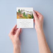 バジェット山素晴らし山アドベンチャーベビーシャワー チラシ (手)