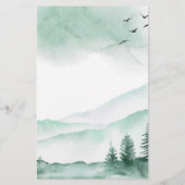 バジェット山素朴の水の色の緑結婚の色 (裏面)