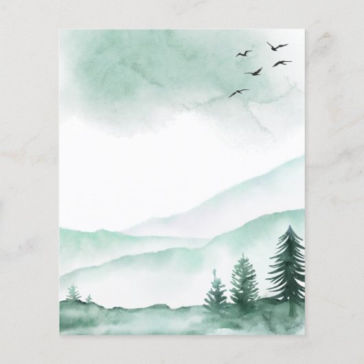 バジェット山素朴の水の色の緑結婚の色 (裏面)