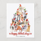 バジェット幸せHOWLidays Dog Lover Christmas Card (正面)