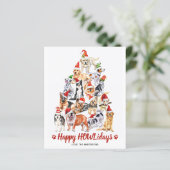 バジェット幸せHOWLidays Dog Lover Christmas Postcar (スタンド正面)