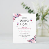 バジェット応援トゥラブワインブライダルシャワー招待状 (スタンド正面)