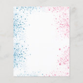 バジェット性別が赤ちゃんシャワー男の子の女の子グリッターを明らかにする (裏面)