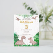 バジェット恐竜キッズディノガール誕生日招待状 (スタンド正面)