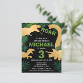 バジェット恐竜キッズディノトレックス誕生日招待状 (スタンド正面)