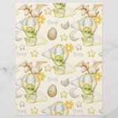 バジェット恐竜テーマベビーシャワー チラシ (裏面)