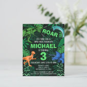 バジェット恐竜子供の誕生日ジュラシック招待状 (スタンド正面)