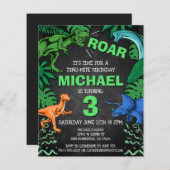 バジェット恐竜子供の誕生日ディノトレックスシャルボード (正面/裏面)