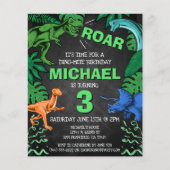 バジェット恐竜子供の誕生日ディノトレックスシャルボード (正面)