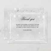 バジェット悔やみや弔慰シルバーの輝感謝していき写真 (正面/裏面)