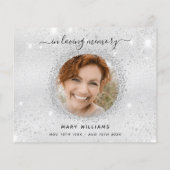 バジェット悔やみや弔慰シルバーの輝感謝していき写真 (裏面)