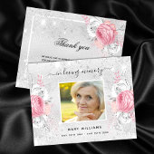 バジェット悔やみや弔慰シルバーピンク感謝していの写真