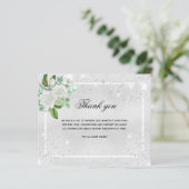 バジェット悔やみや弔慰シルバーフローラ感謝してい写真あなた (スタンド正面)