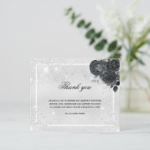 バジェット悔やみや弔慰シルバーブラック感謝してい写真you (スタンド正面)