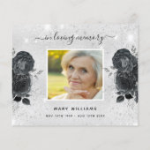 バジェット悔やみや弔慰シルバーブラック感謝してい写真you (裏面)