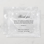 バジェット悔やみや弔慰シルバー感謝していバタフライユー (正面/裏面)