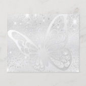 バジェット悔やみや弔慰シルバー感謝していバタフライユー (裏面)