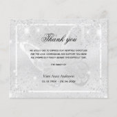 バジェット悔やみや弔慰シルバー感謝していバタフライユー (正面)