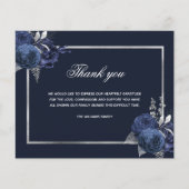 バジェット悔やみや弔慰ブルーフローラ感謝していシルバーyou photo (正面)