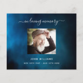 バジェット悔やみや弔慰ブルー感謝していスカイ撮影 (裏面)