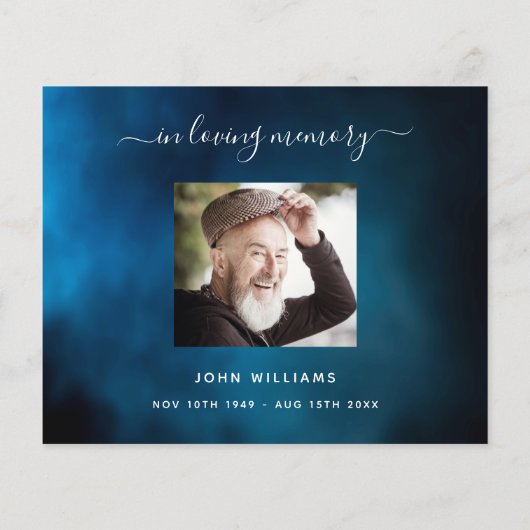 バジェット悔やみや弔慰ブルー感謝していスカイ撮影 (裏面)