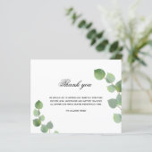 バジェット悔やみや弔慰ユーカリ白感謝してい写真 (スタンド正面)