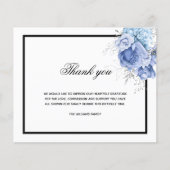 バジェット悔やみや弔慰青い白感謝していい写真 (正面)