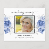 バジェット悔やみや弔慰青い白感謝していい写真 (裏面)