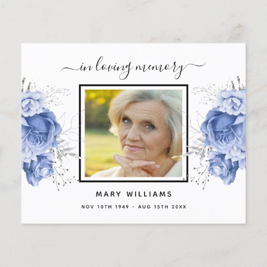 バジェット悔やみや弔慰青い白感謝していい写真 (裏面)