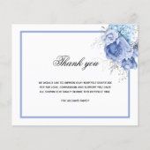 バジェット悔やみや弔慰青い白感謝していい写真 (正面)