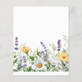 バジェット愛は開花ブライダルシャワー招待 (裏面)