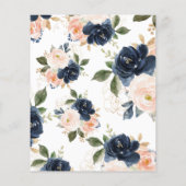 バジェット愛は開花ブライダルシャワー招待 (裏面)