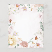 バジェット愛は開花ブライダルシャワー招待 (裏面)