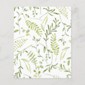 バジェット愛は開花ブライダルシャワー招待 (裏面)