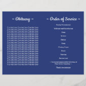 バジェット愛国的な米国国旗退役軍人葬儀プログラム (裏面)