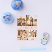 バジェット愛感謝していとコラージュ結婚の感謝F チラシ (シングル)