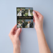 バジェット愛感謝していとコラージュ結婚の感謝F チラシ (手)