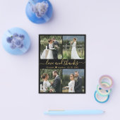 バジェット愛感謝していとコラージュ結婚の感謝F チラシ (シングル)