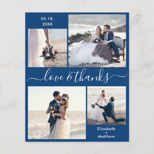 バジェット愛感謝していとコラージュ結婚の感謝F チラシ (正面)