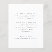 バジェット愛感謝してい写真オーバーレイ誕生発表 (裏面)