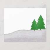 バジェット感じ雪だるまホリデイ写真 (裏面)