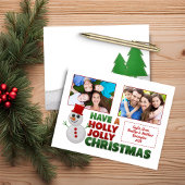 バジェット感じ雪だるまホリデイ写真