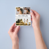 バジェット感謝していコラ結婚ージのサンキューフライヤー チラシ (手)