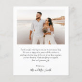 バジェット感謝していコラ結婚ージのサンキューフライヤー チラシ (裏面)