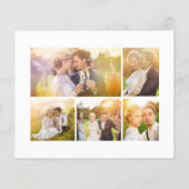 バジェット感謝していラヴ5枚の写真が結婚ありがとう (裏面)