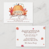 バジェット感謝新しいホームカボチャ移動カード ノートカード (正面/裏面)