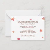 バジェット感謝新しいホームカボチャ移動カード ノートカード (裏面)